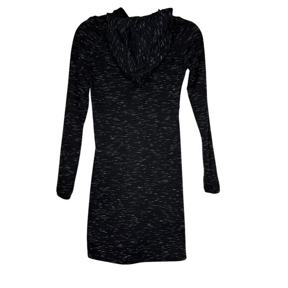 Betabrand Red Eye Travel Dress Black & White Space Dye Knit Hooded Size XS - Picture 5 of 16